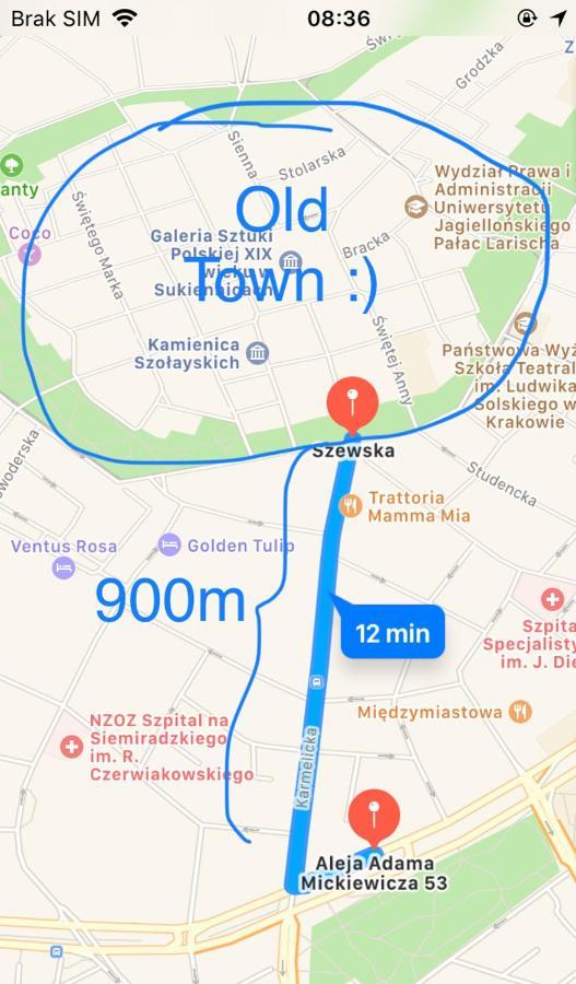 קרקוב Cozy & Big Rooms In Old Town מראה חיצוני תמונה